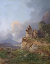 Amplio paisaje en Salzkammergut